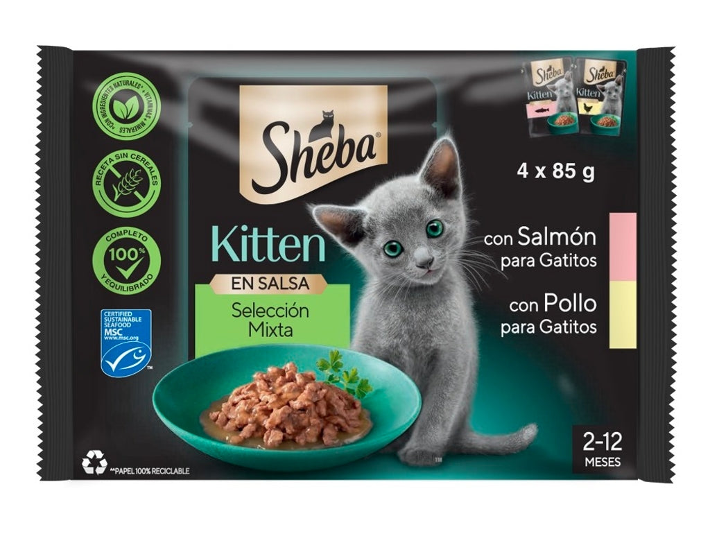 Kitten Selecció Mixta en salsa 4x85 g