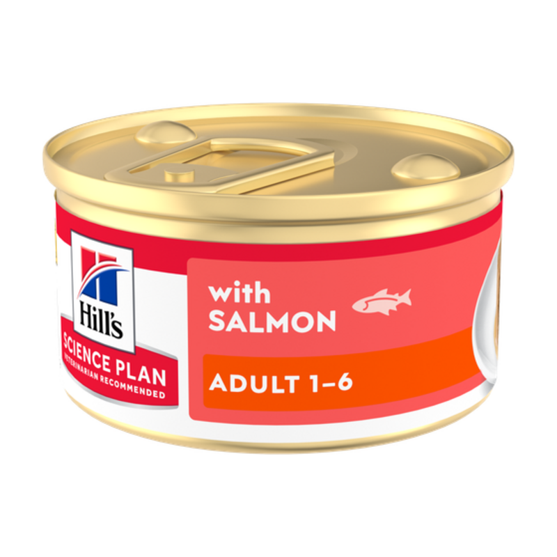 Hill's Science Plan Adult Mousse de salmón para gatos 85 g