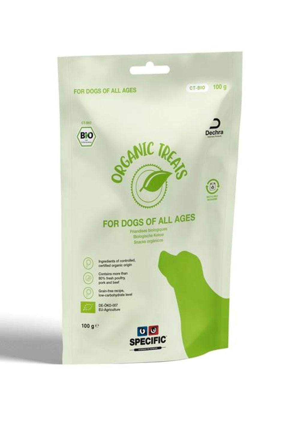 Organic Treats perro 100gr Imagen principal del producto