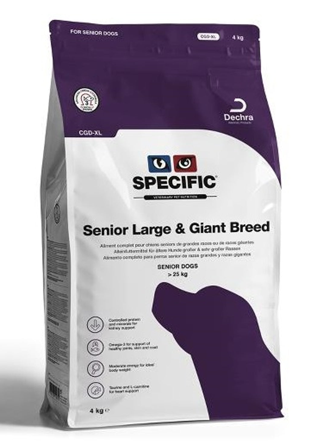 Senior CGD-XL perro raza grande