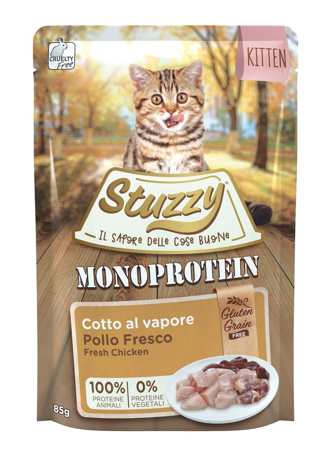 kitten monoprotein grain free pollo 85gr