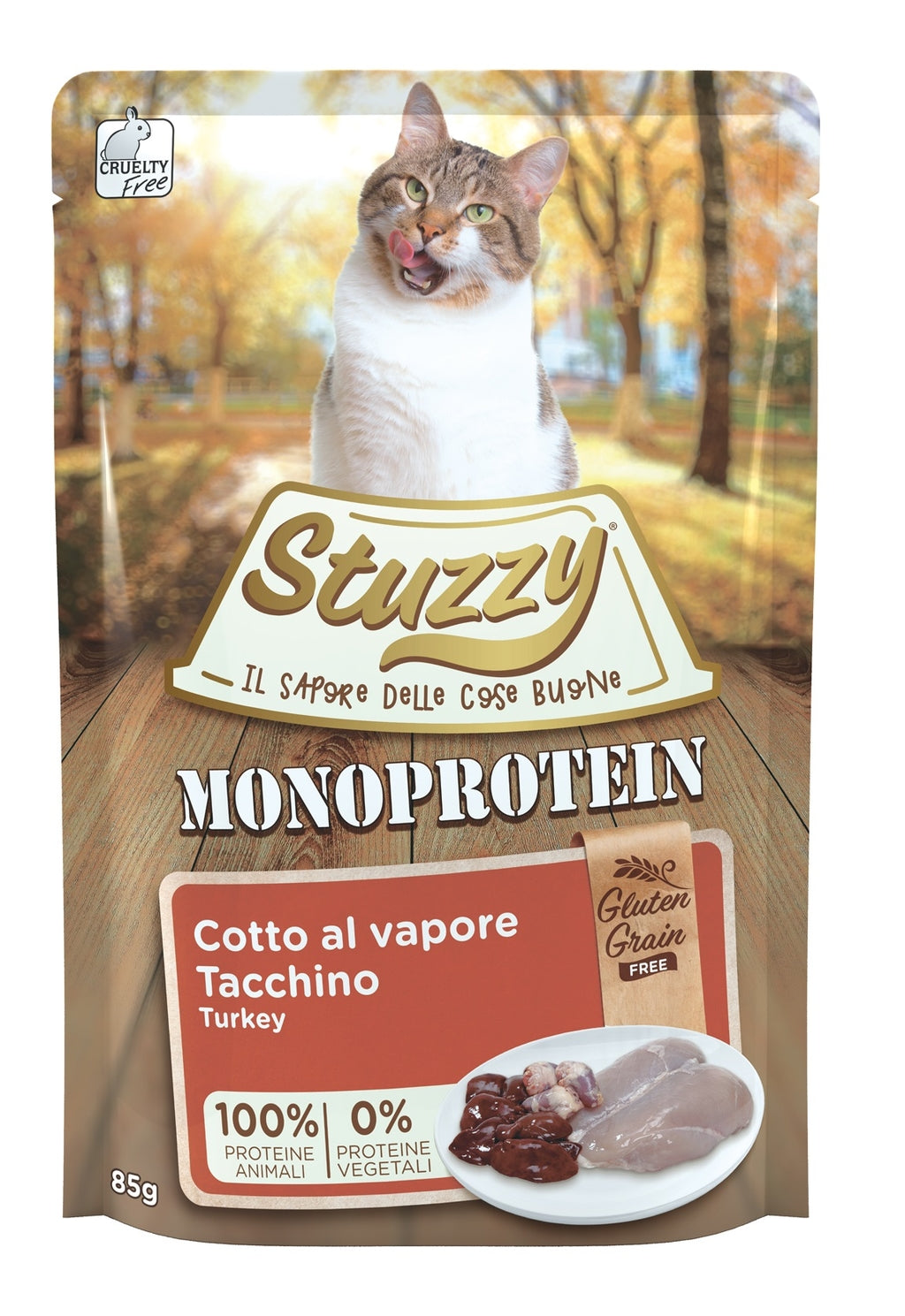 gato monoprotein grain free pavo 85gr