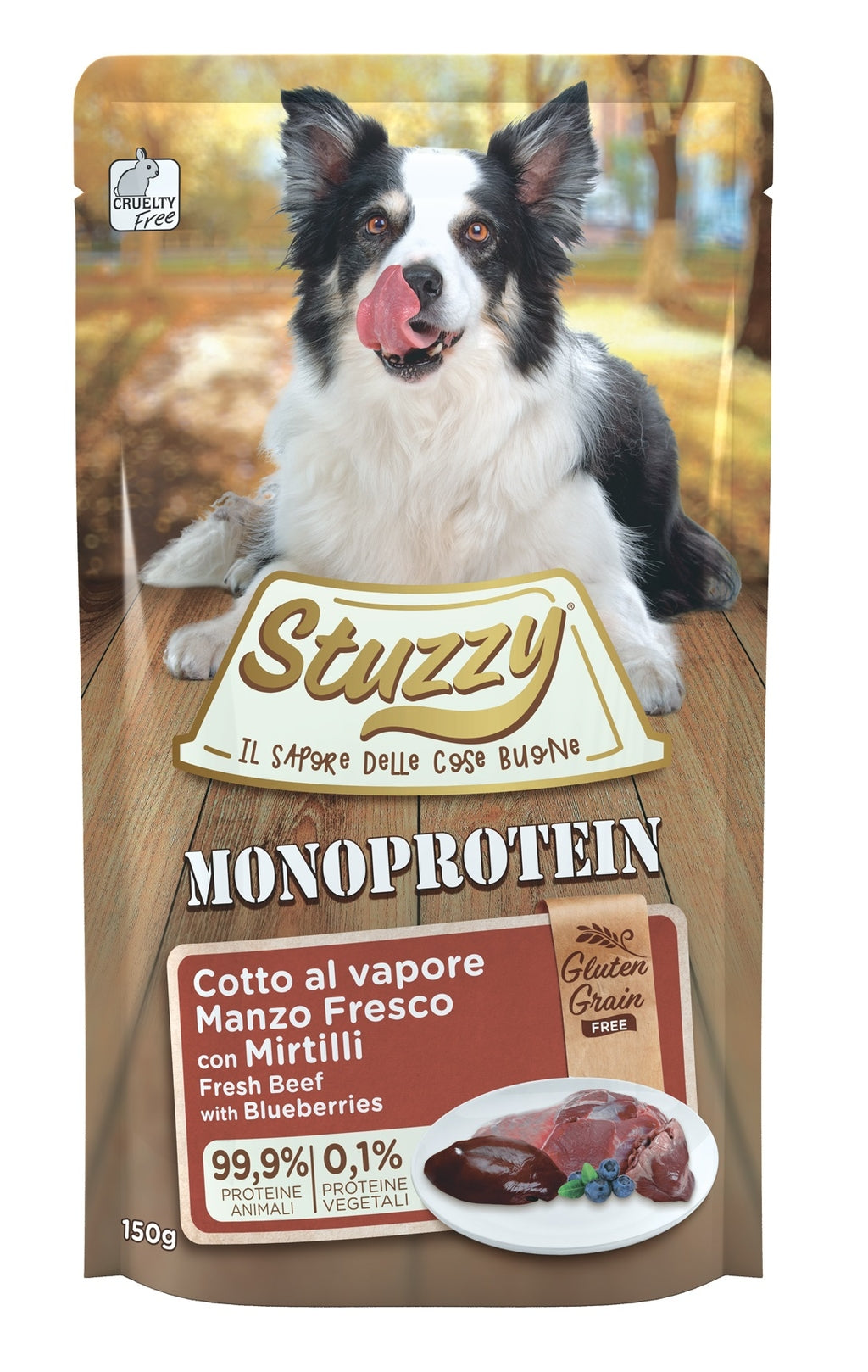 perro monoprotein grain free buey 150gr