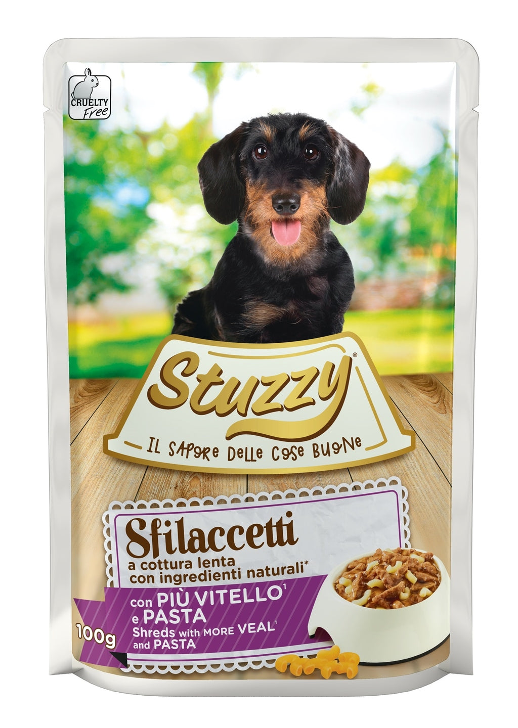perro ternera sobre 100gr