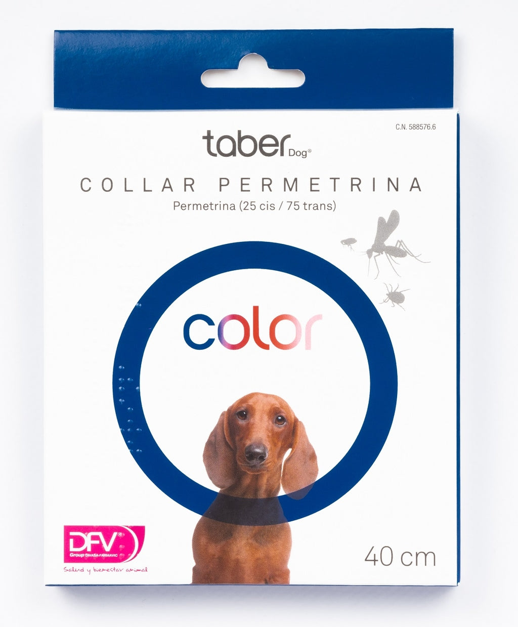 Taberdog collar permetrina azul Imagen principal del producto