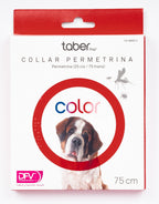 Taberdog collar permetrina vermell 75 cm