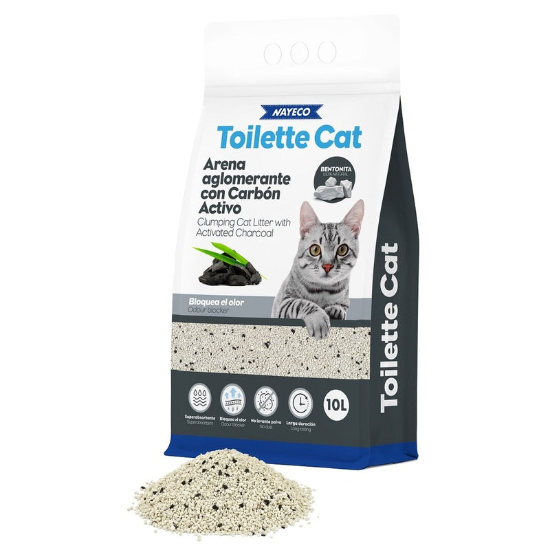Toilette aglomerant bentonita carbó actiu 10lt