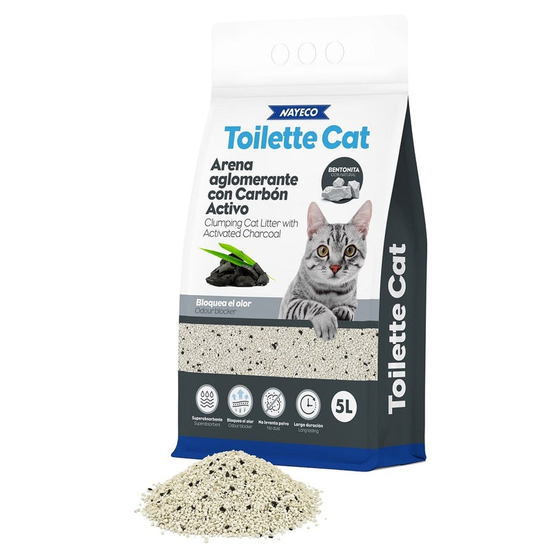 Toilette aglomerant bentonita carbó actiu 5lt