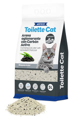 Toilette aglomerante bentonita carbón activo 5lt