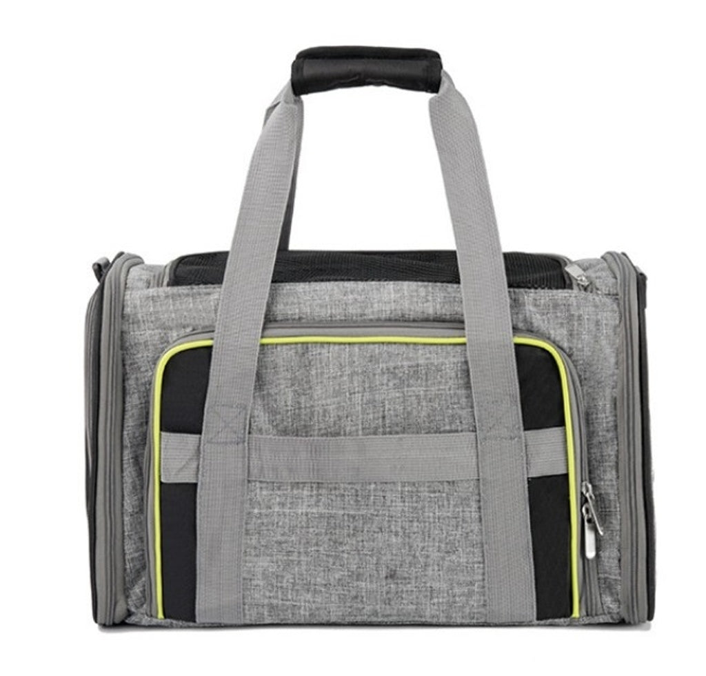 HK Con Dos Compartimentos Gris y Verde 49x28x28cm