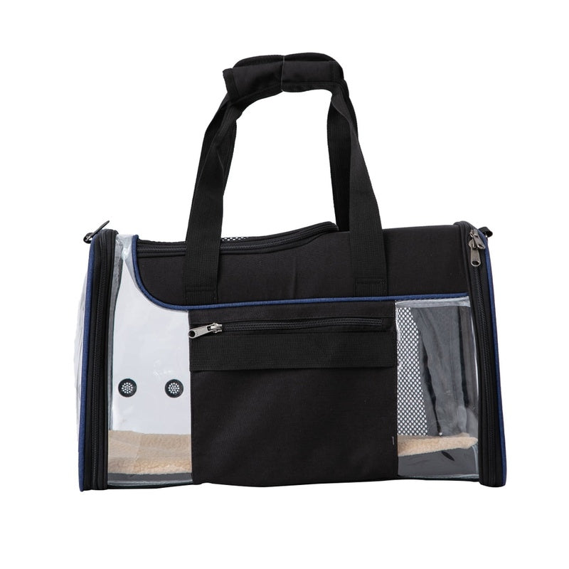 Transparente JFK Negro y Azul Marino 49x29x29cm