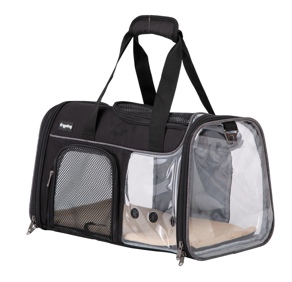 Transparent JFK Negre i Gris 49x29x29cm