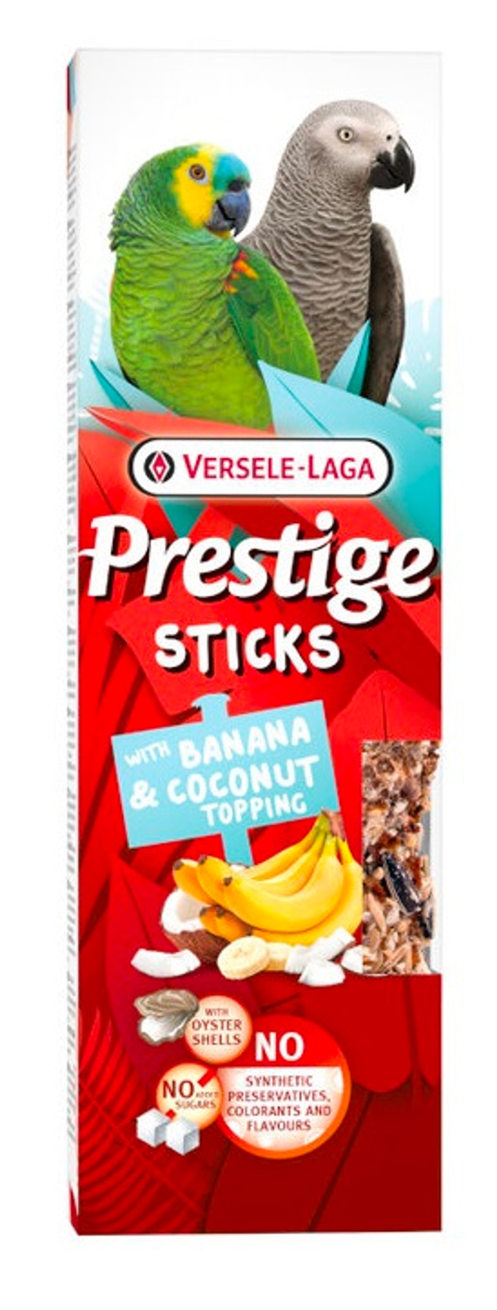 Sticks para loro plátano y coco 140gr 2ud Imagen principal del producto