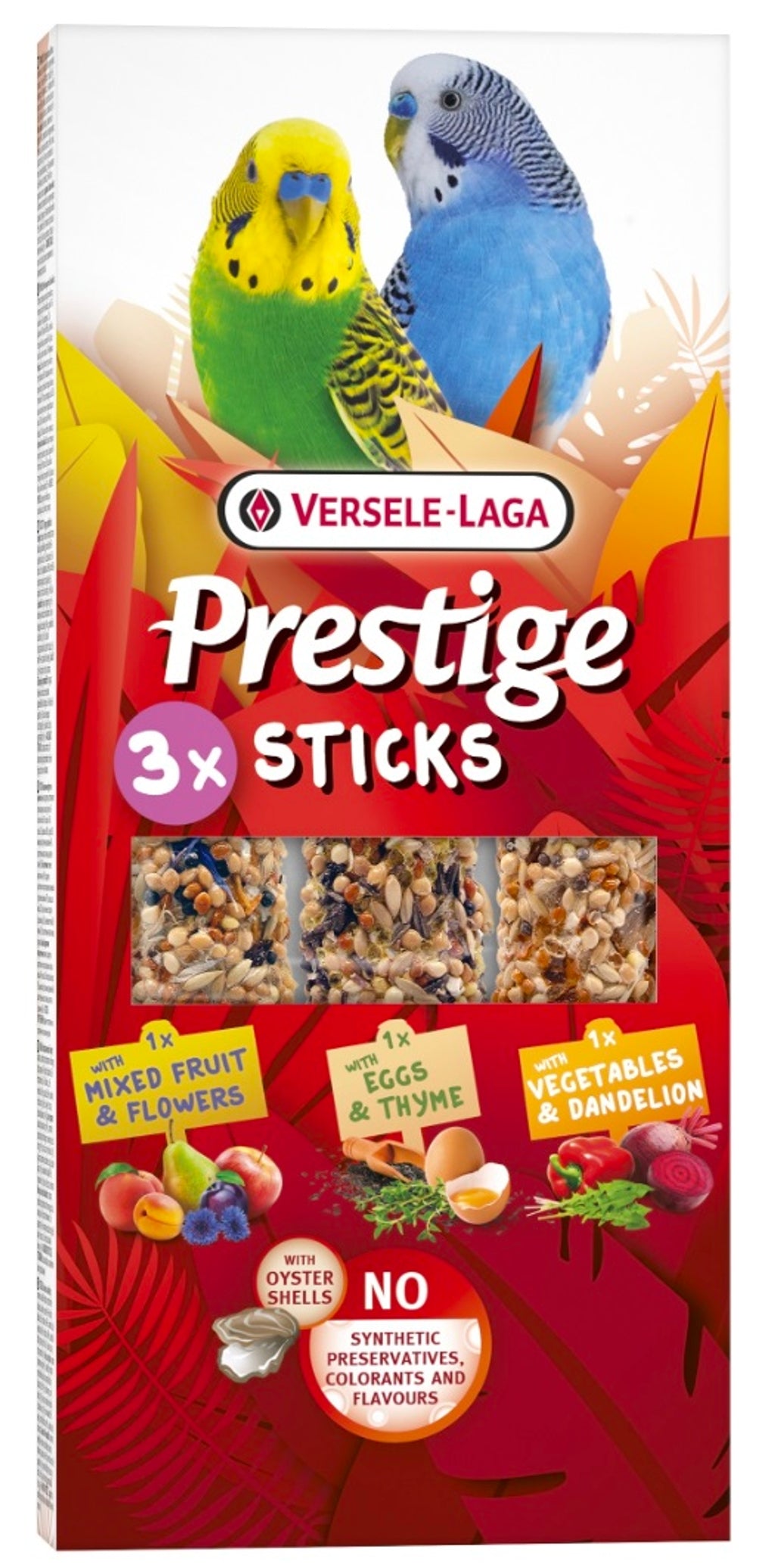 Sticks para periquito variedad 90gr 3ud Imagen principal del producto