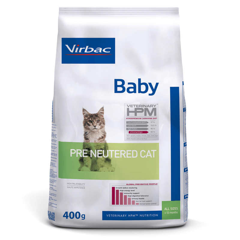 Hpm gato baby pre neutered 400gr