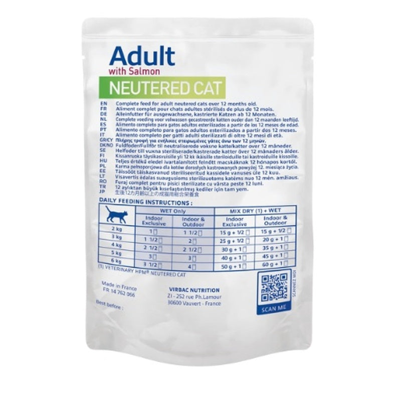Hpm gato neutered salmón 85gr