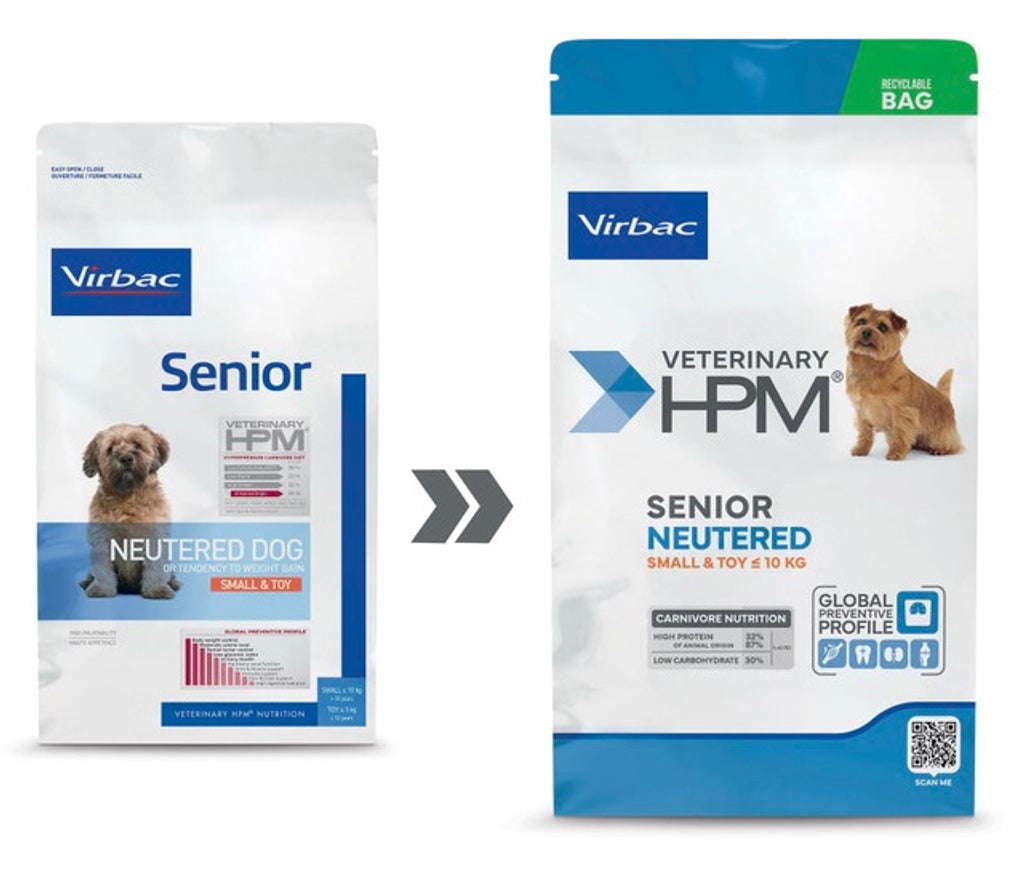 Hpm perro senior neutered small & toy