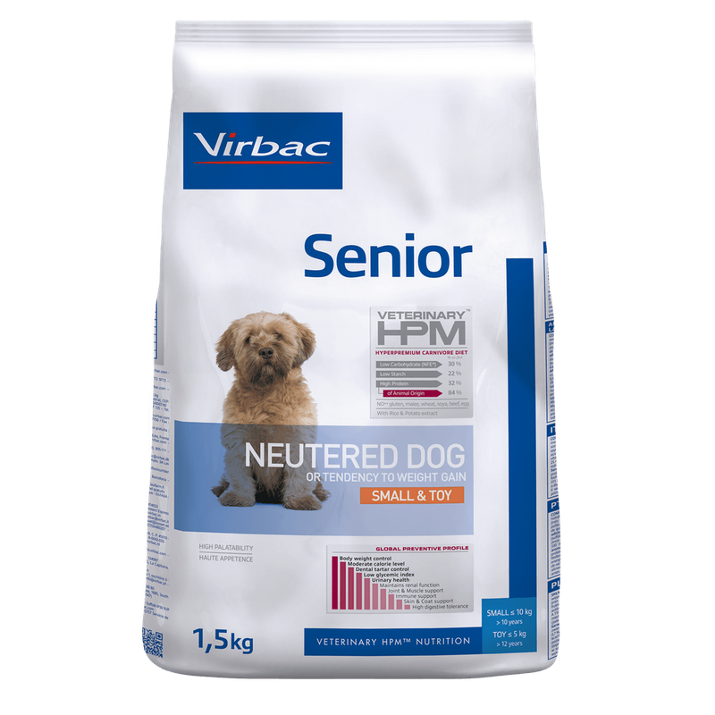 Hpm perro senior neutered small & toy 1,5kg
