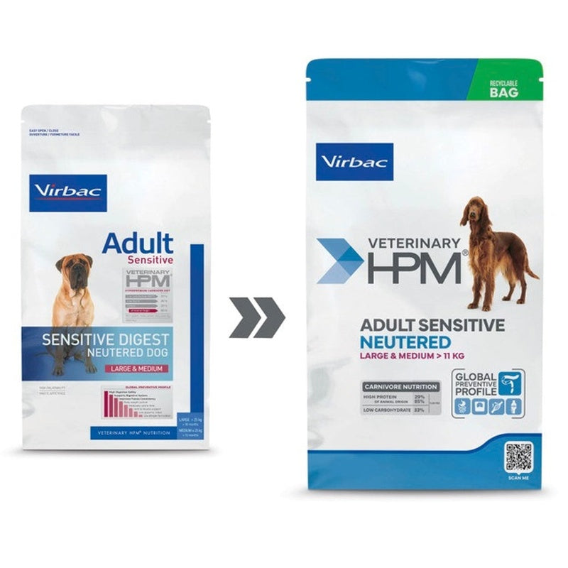 Hpm perro sensitive digest neutered large & medium