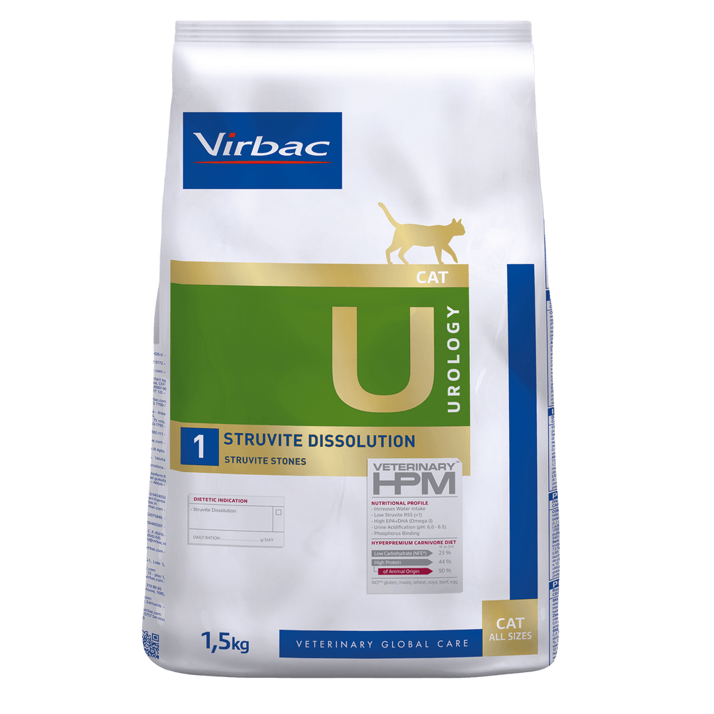 Virbac Hpm gato U1 Urology Dissolution Struvite Imagen secundaria del producto