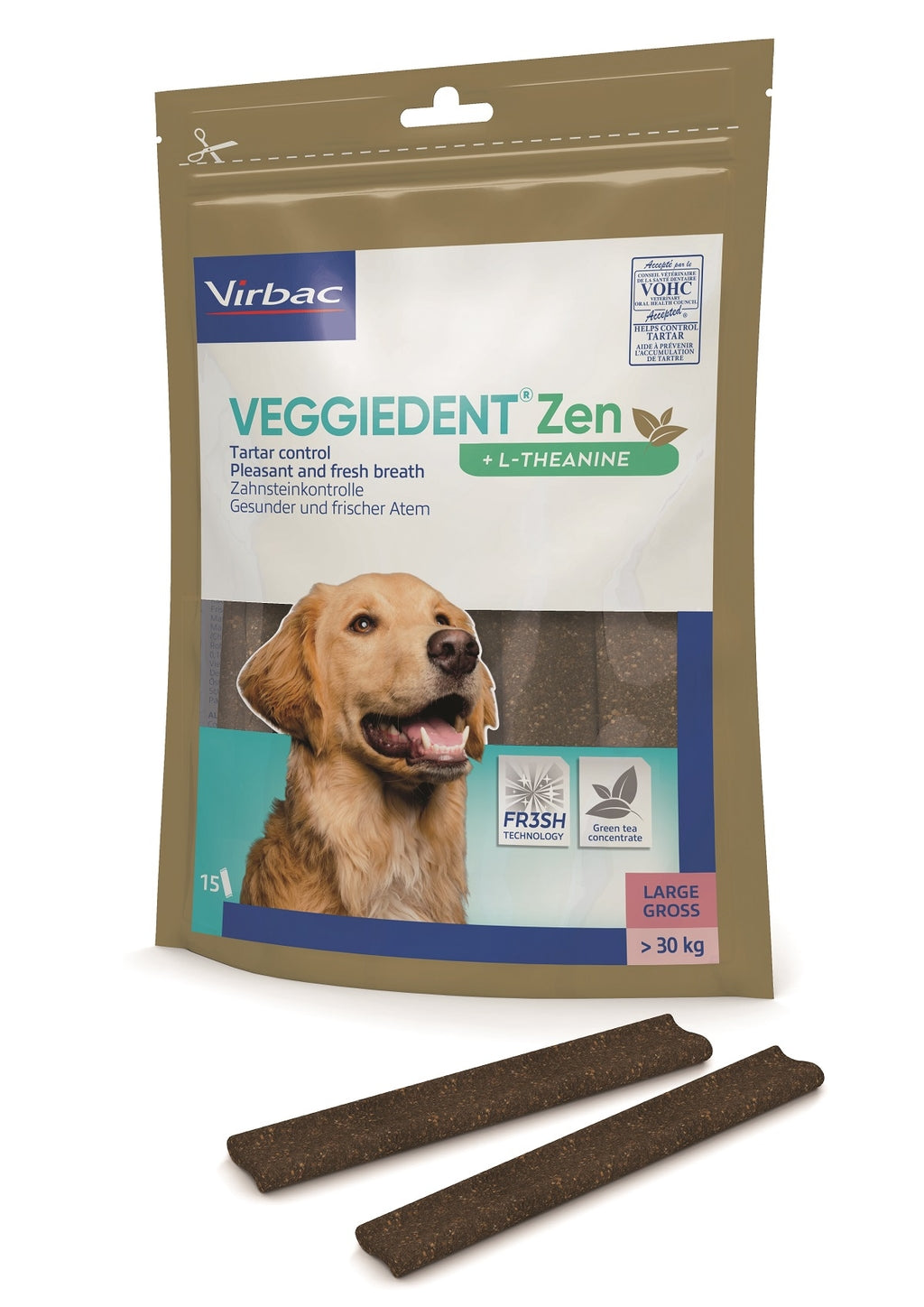Veggiedent Zen L (+ de 30 kg) 15 láminas Imagen principal del producto