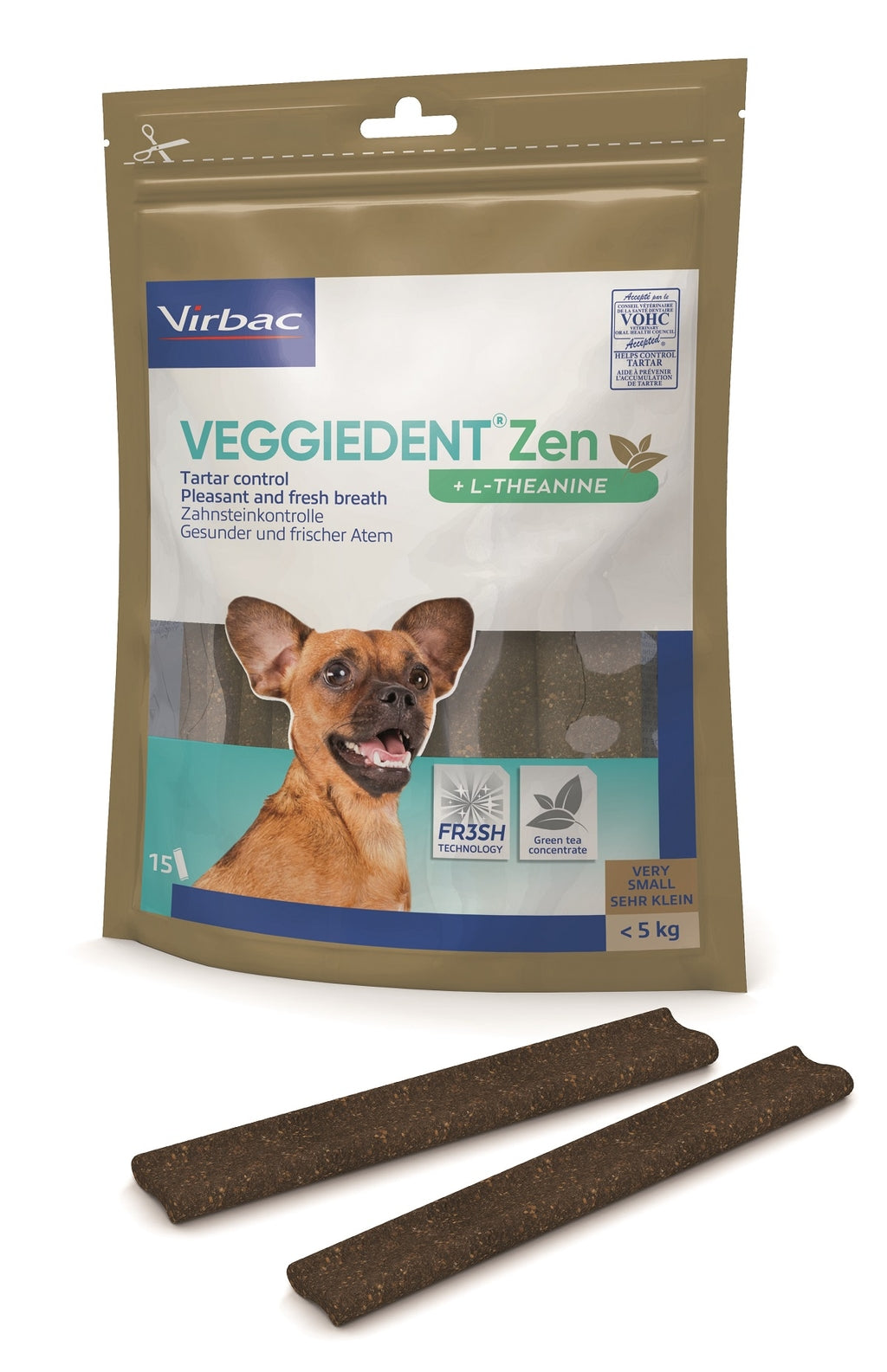 Veggiedent Zen XS (- de 5 kg) 15 láminas Imagen principal del producto