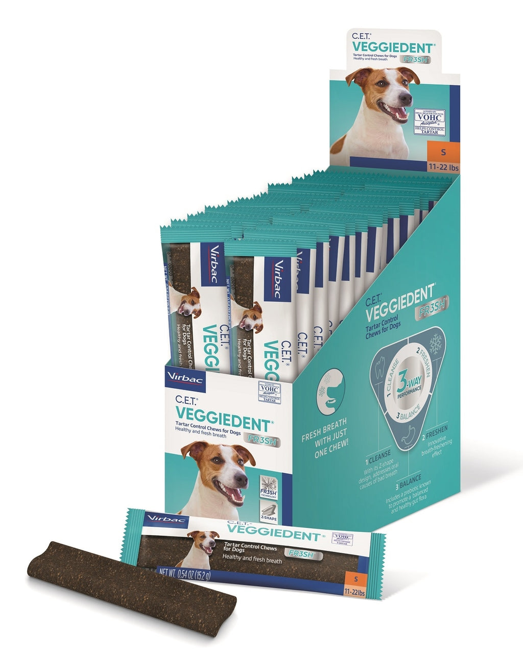 Veggiedent FR3SH S (- de 10kg) 15 láminas