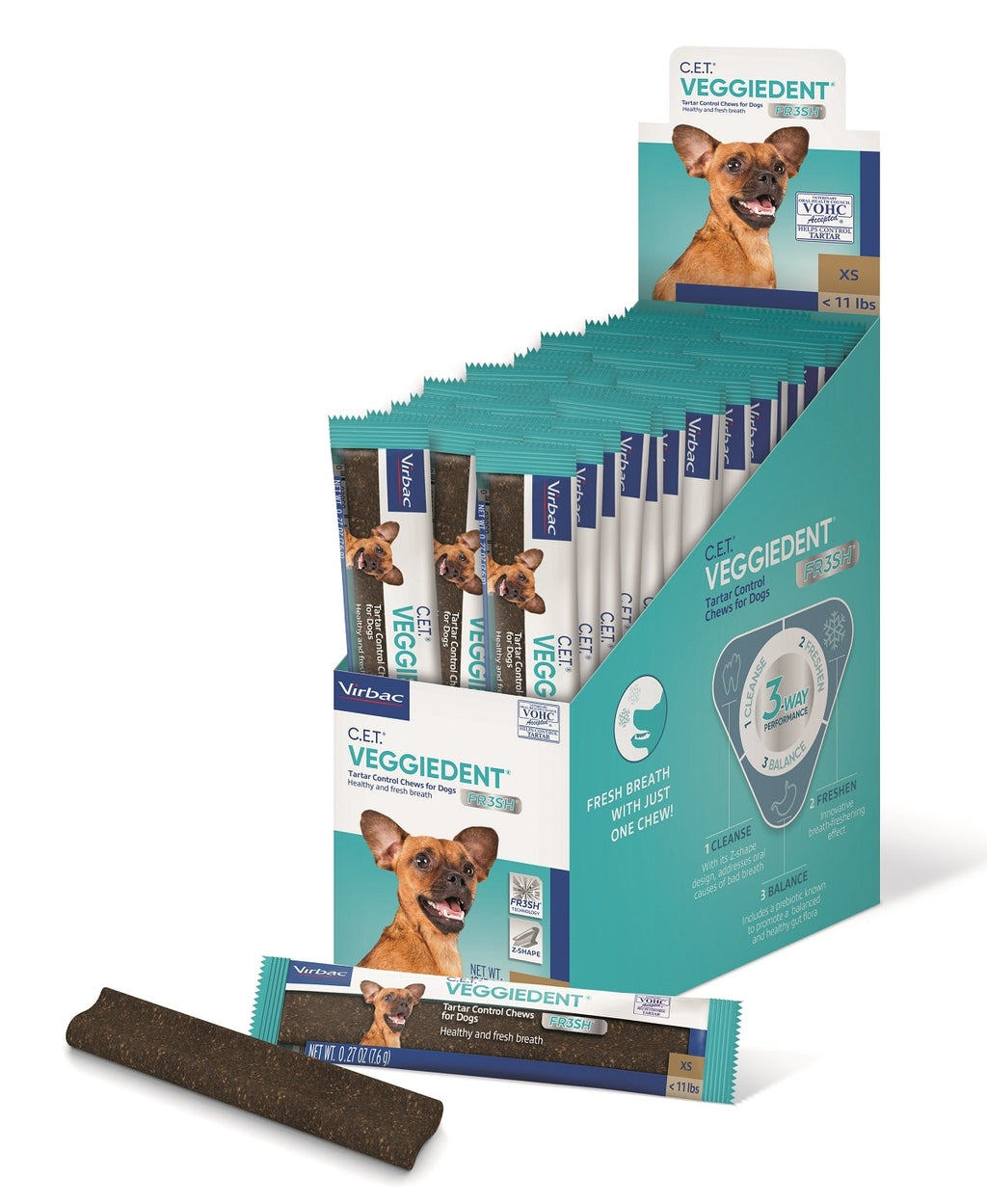 Veggiedent FR3SH XS (- de 5 kg) 15 láminas Imatge principal del producte