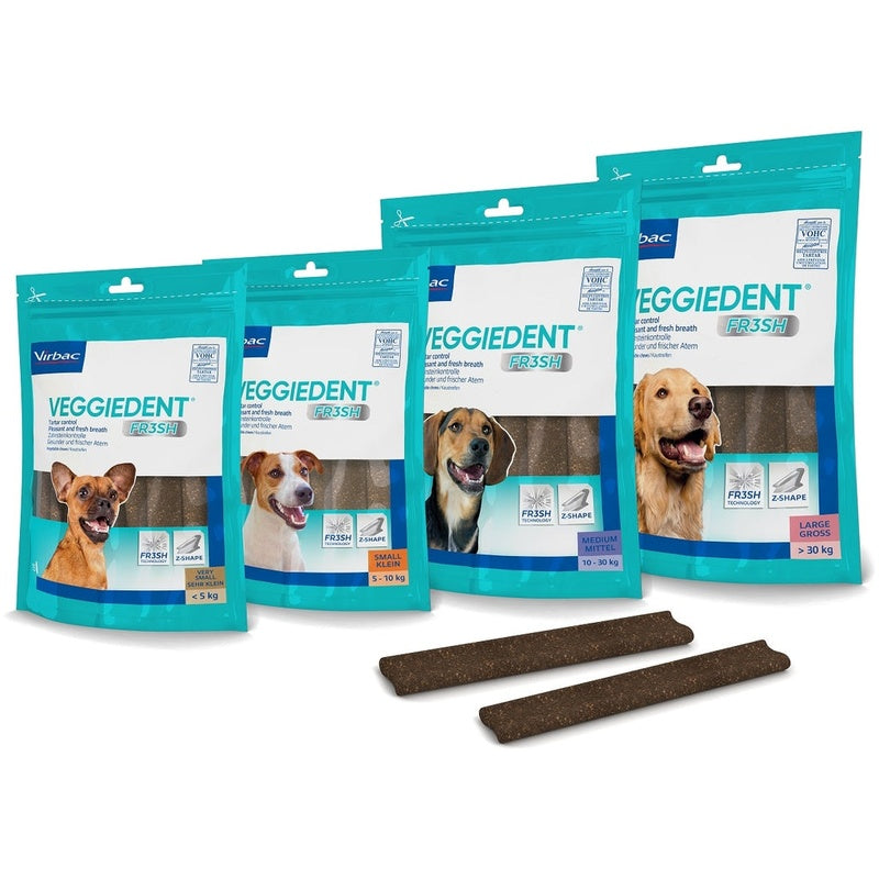 Veggiedent FR3SH XS (- de 5 kg) 15 láminas