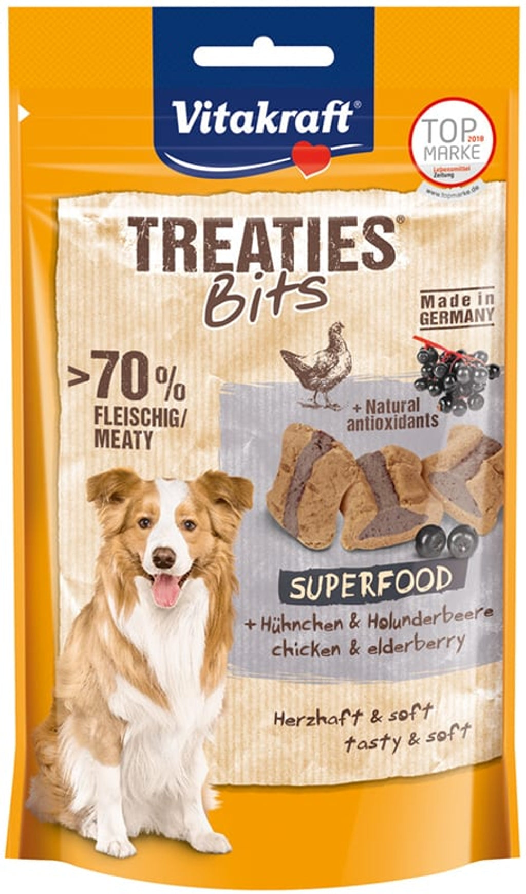 Treatis Bits superfood de pollo y bayas de saú