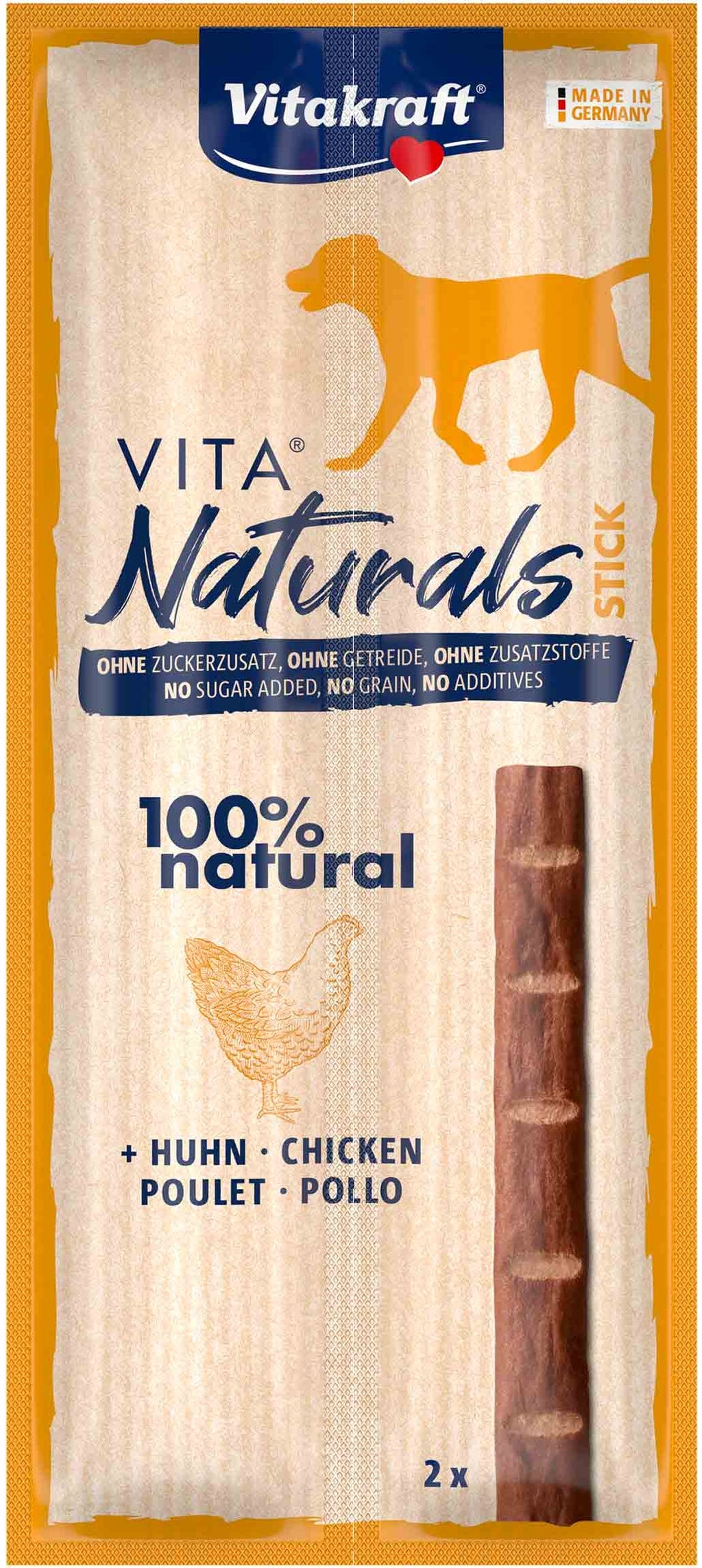 Natural perro stick de pollo (2x11gr)