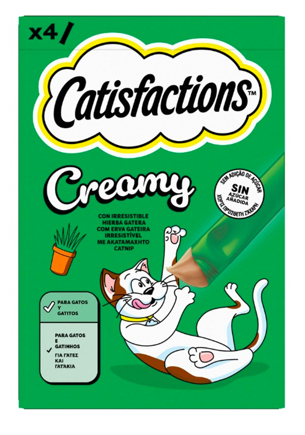 catisfactions creamy catnip 4x10gr Imagen principal del producto