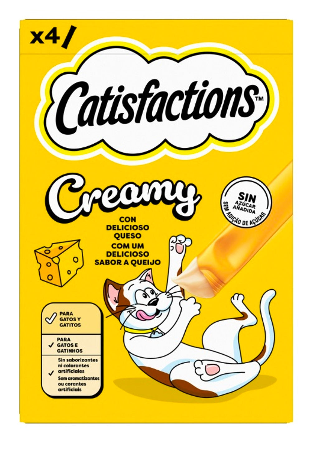 catisfactions creamy formatge 4x10 g