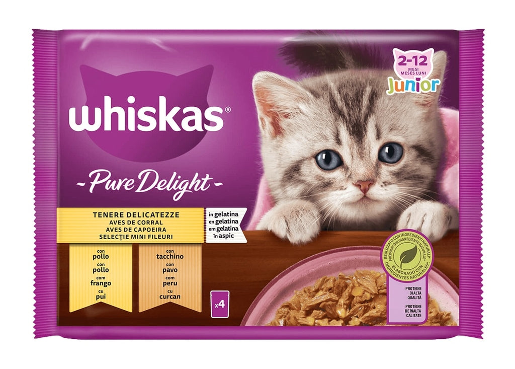 Pure Delight junior aves 4x85gr Imagen principal del producto