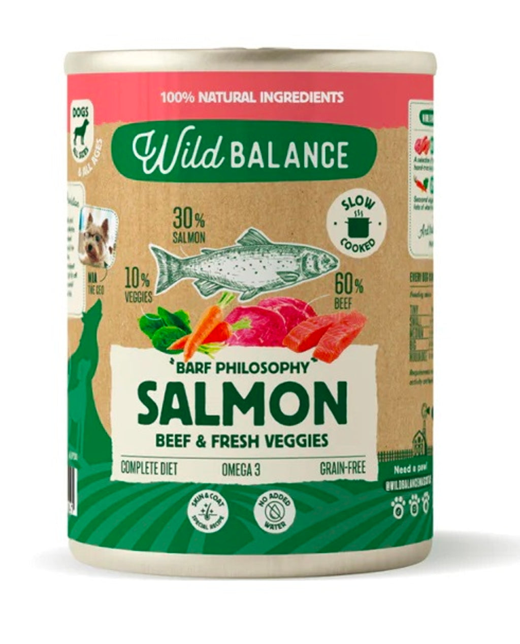 perro salmón y ternera 400gr