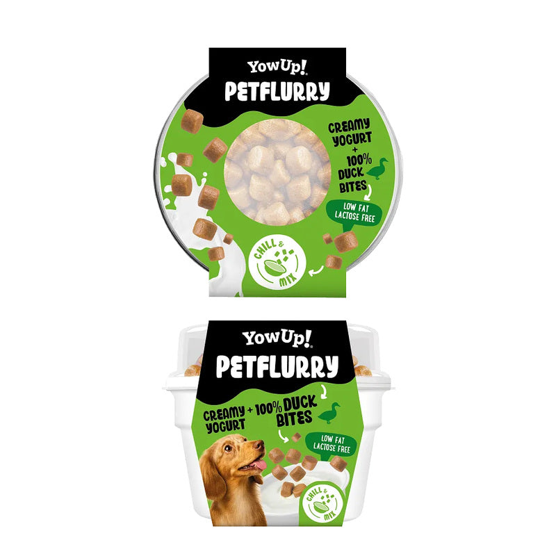 YowUp! PetFlurry de pato para perros 130 g