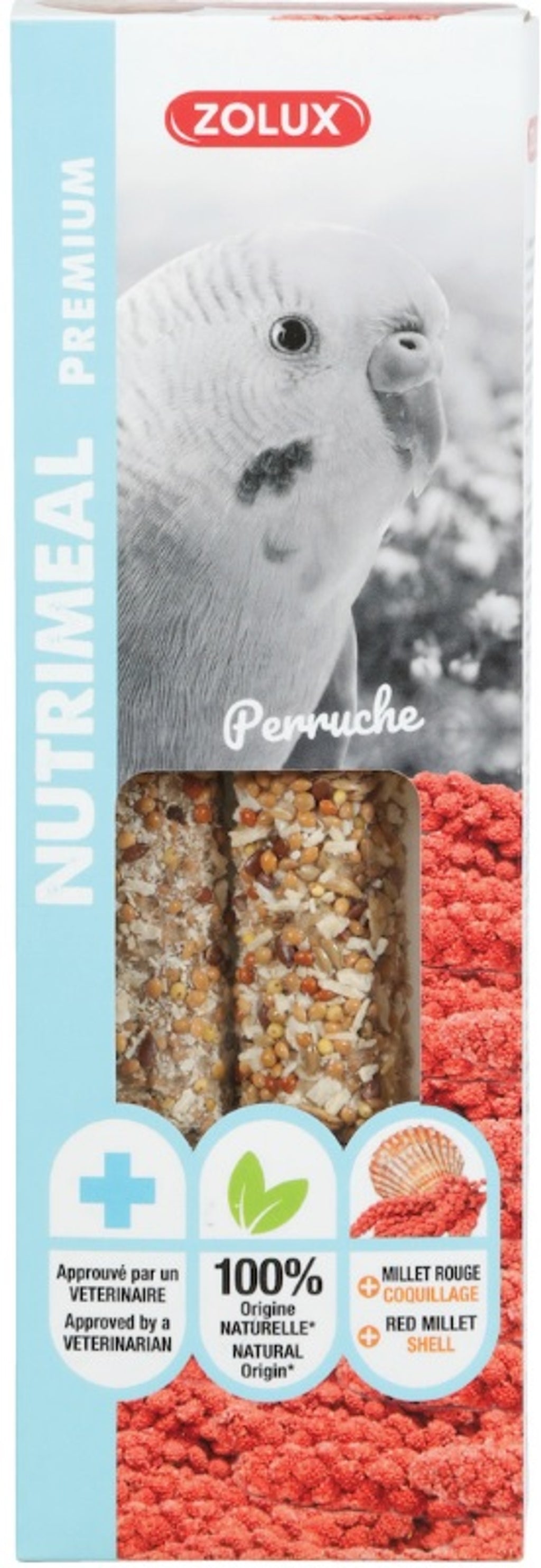 Nutrimeal barritas periquito con mijo rojo 110gr