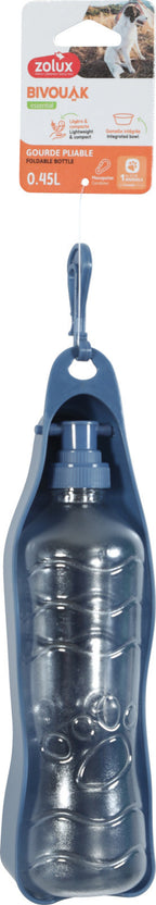 botella plastic plegable blau