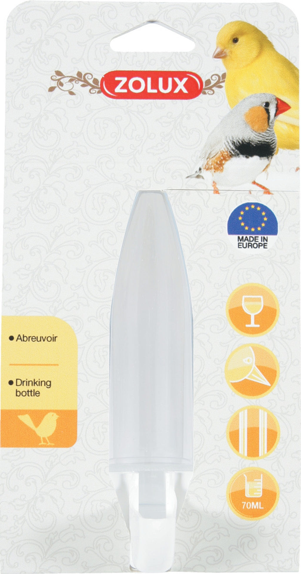abeurador plano pico recto 70 ml