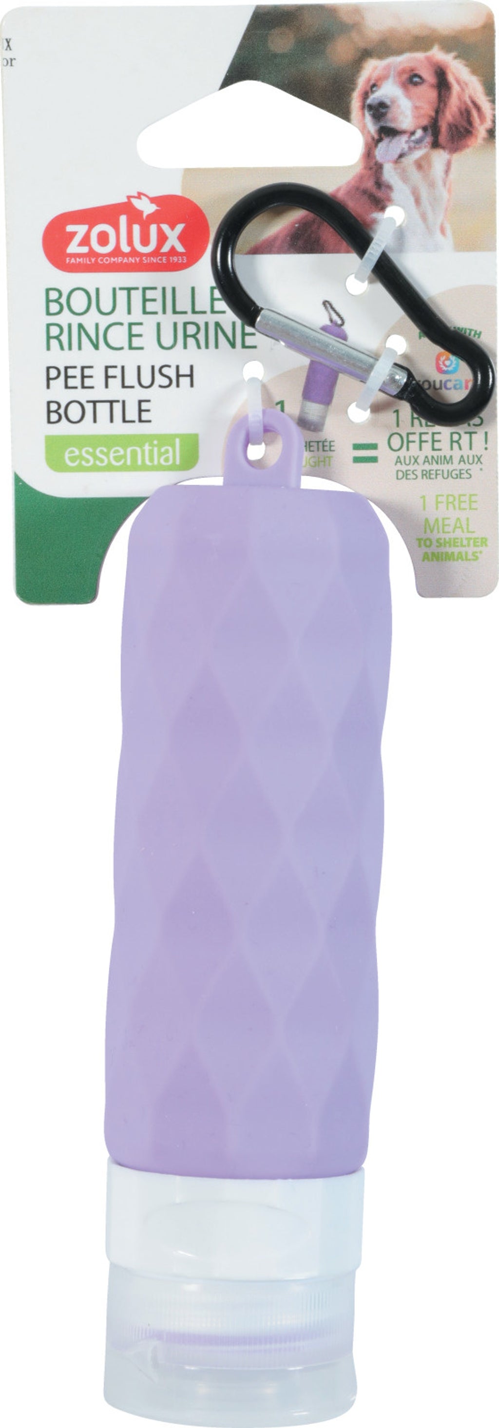 botella netejar orina lila