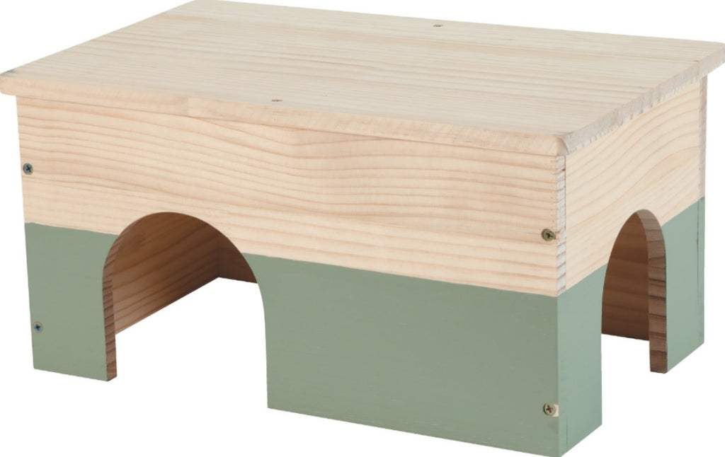 casa madera para conejo neolife verde