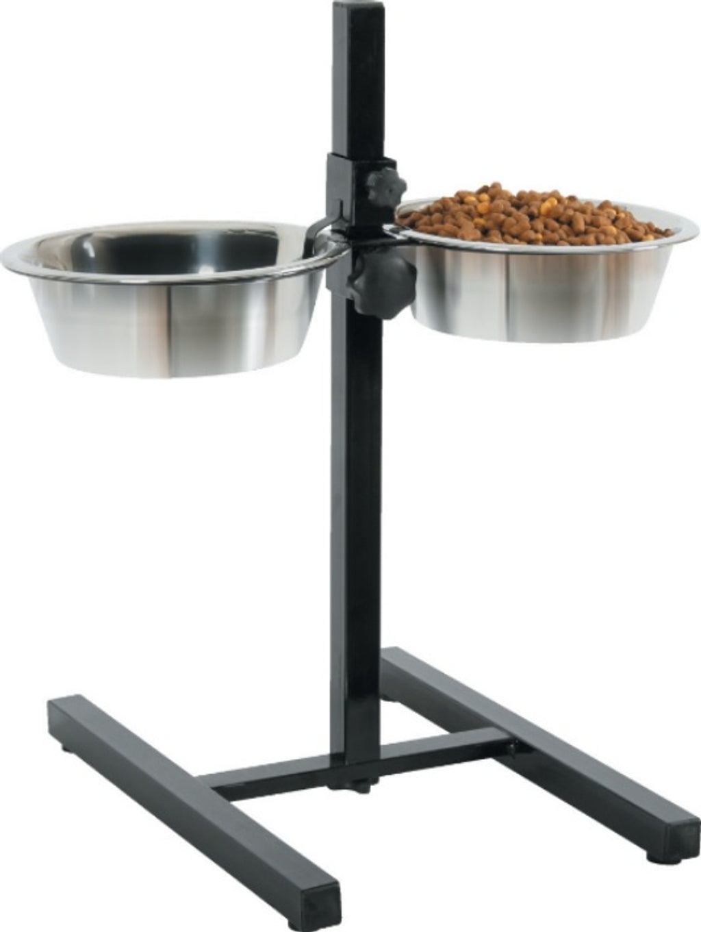 Soporte regulable 2 menjadores inoxidables 1,5lt