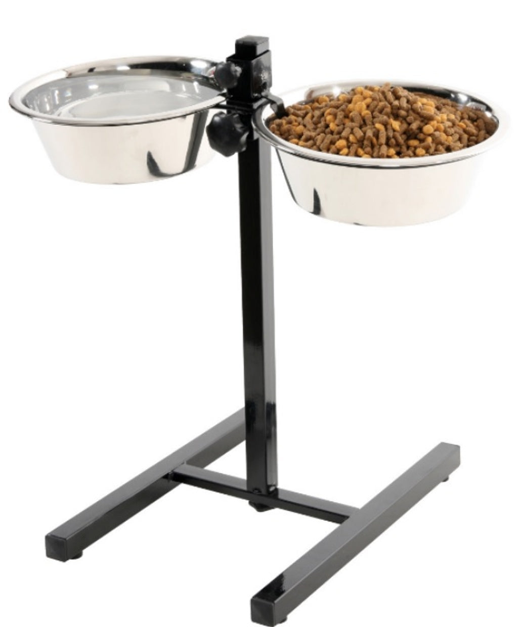 Soporte regulable 2 menjadores inoxidables 2,5lt