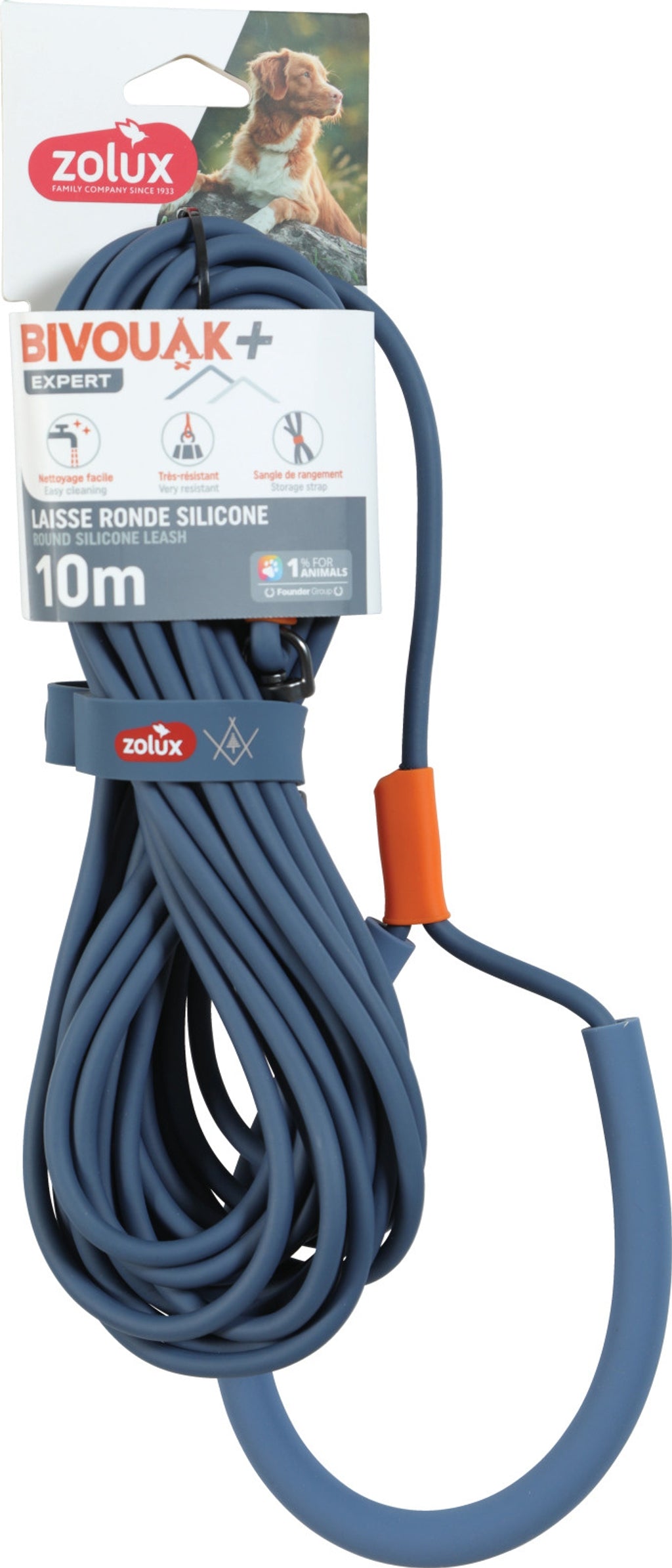 correa redonda silicona azul Imagen principal del producto