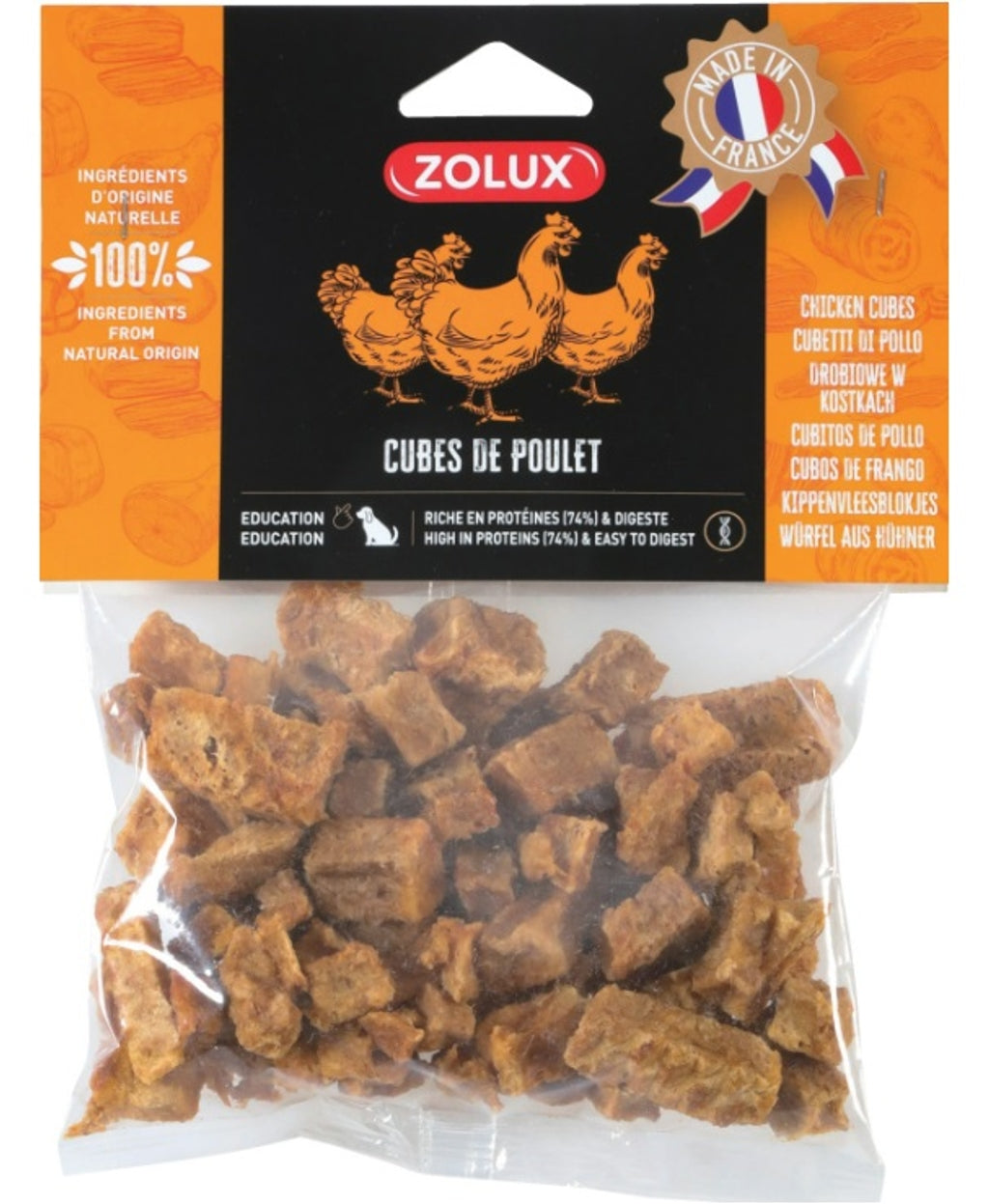 dados de pollastre petits