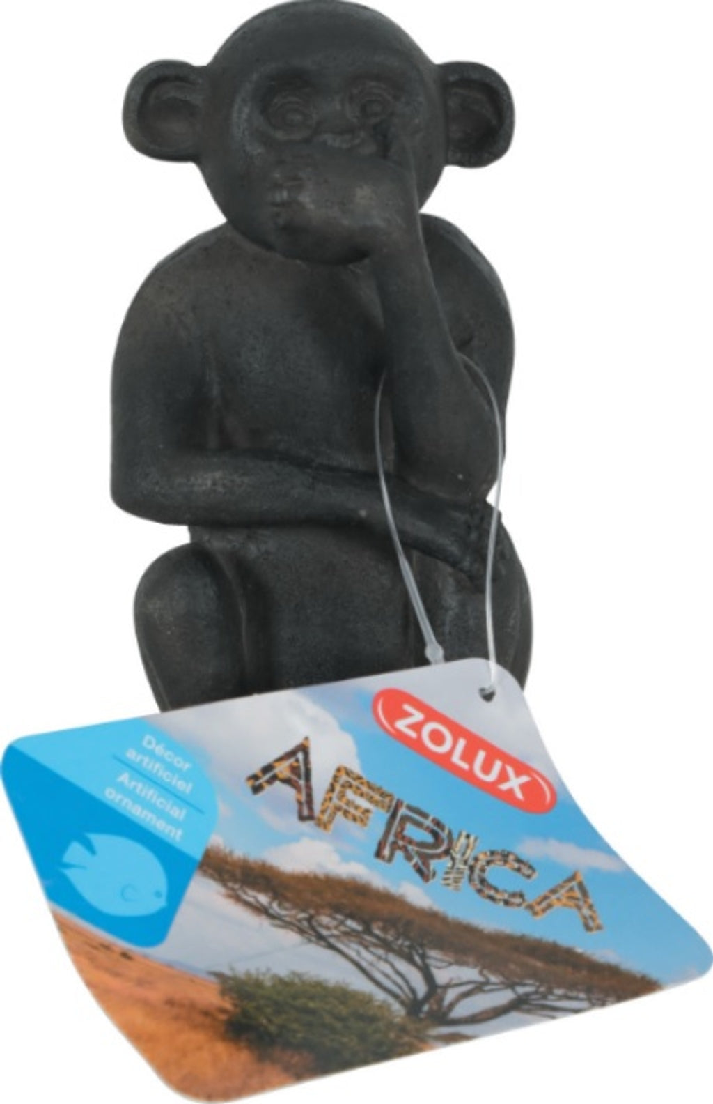 estátua África mono callar 4,7x6,3x10,3cm Imagen principal del producto