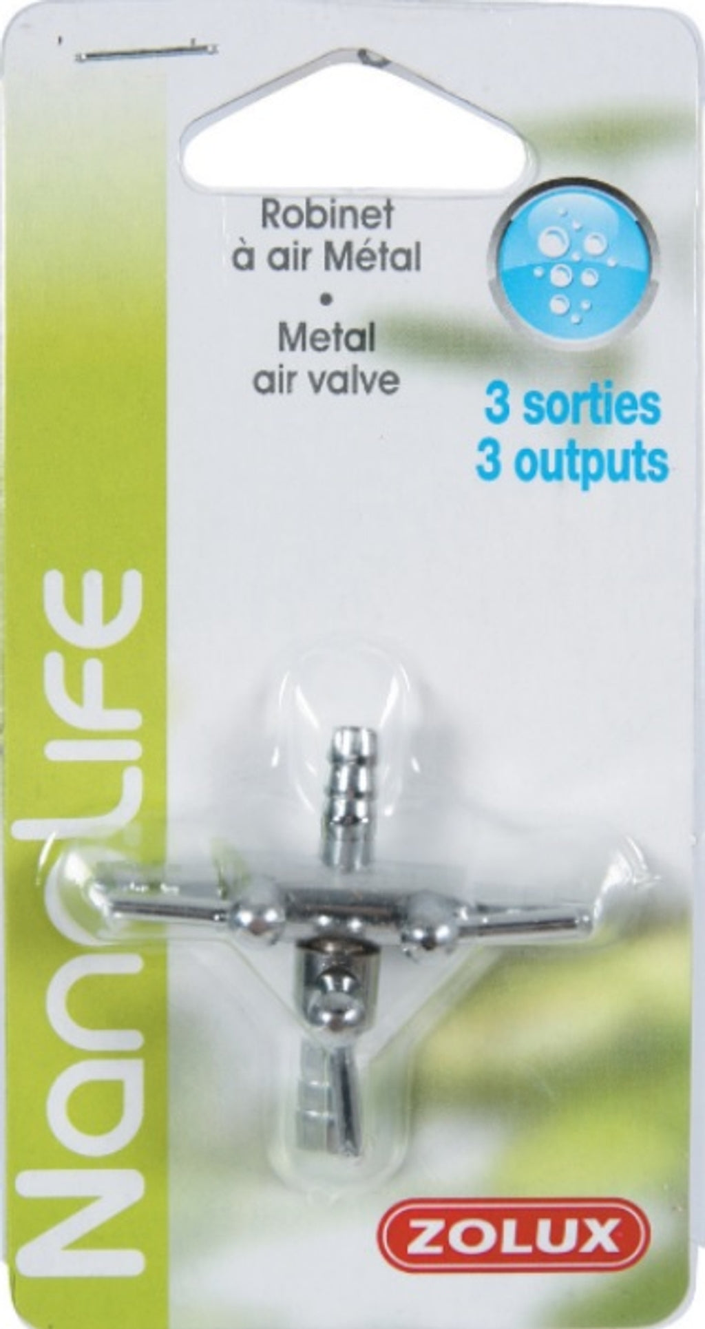 llave metálica 3 salidas