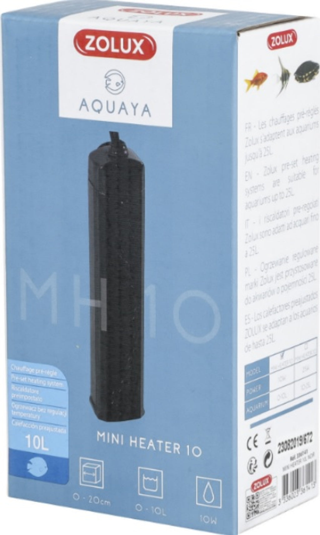 mini calentador aquaya negre para 10lt