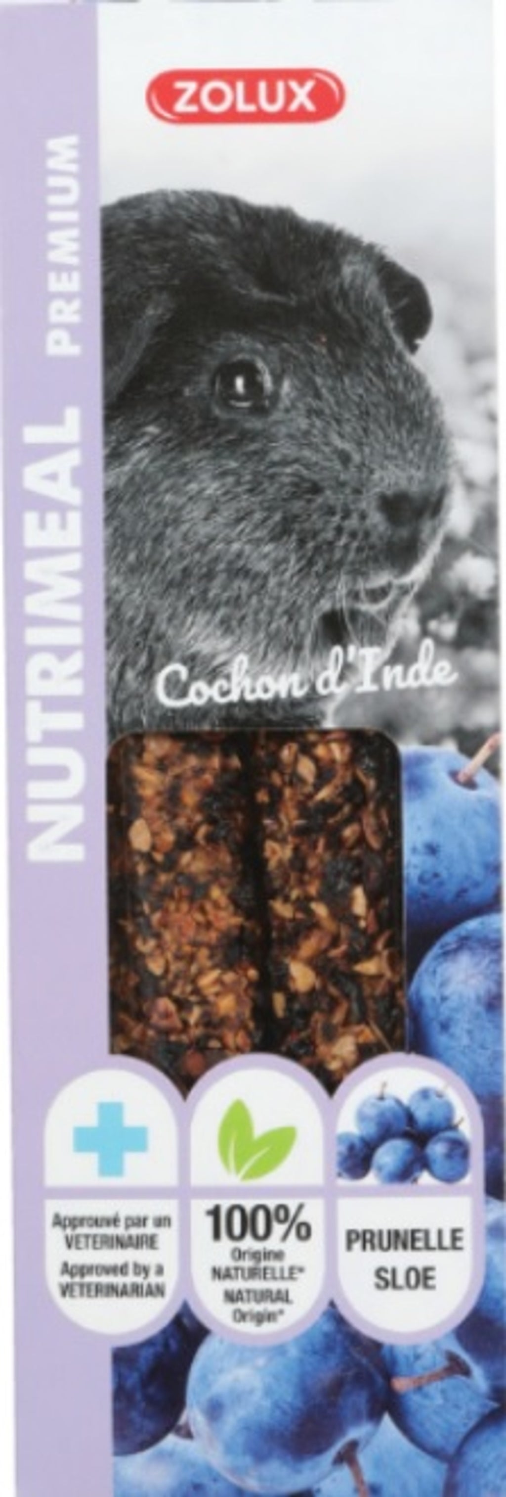 Nutrimeal per a cobaia 3 sticks de ciruela 115 g