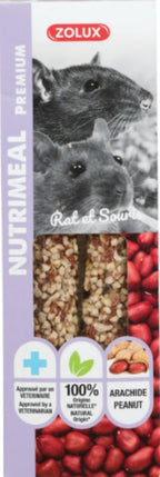 Nutrimeal per a ratolí i rata 3 sticks de cacahuete